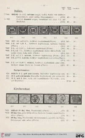 Italien (Nr. 841-852)