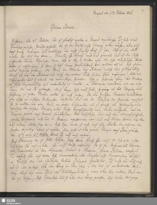 Bl. 19: SvC, Julius an Bunsen, Neapel, 05.10.1826