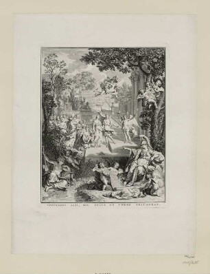 Oppúgnent alϊϊ, hic solus de corde triúmphat, aus: "Epithalamen bei Gelegenheit von Vermählungen berühmter Personen in Holland"
