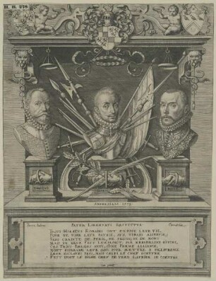 Gedenkblatt: Patria Libertati Restituta - auf die Befreiung Antwerpens im Jahr 1577