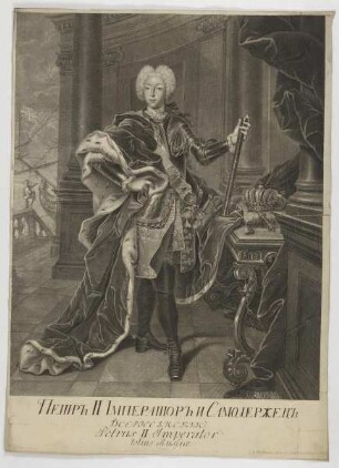 Bildnis des Petrus II., Zar von Russland