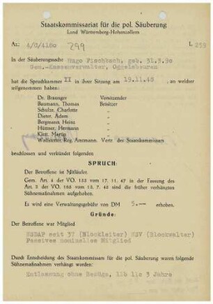 Fischbach, Hugo