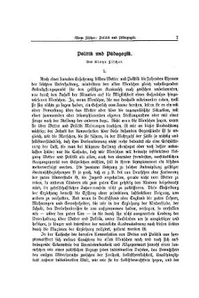 Politik und Pädagogik