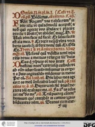 Psalmus: Benedictus cum ceteris.