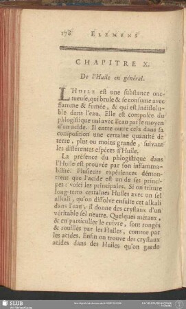 Chapitre X. De l'Huile en général