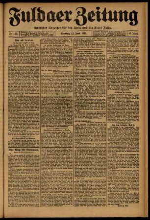 Ausgabe vom Montag, den 13. Juni 1921.