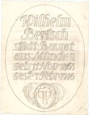 Pfann, Paul; Grabmal Bertsch - Grabinschrift (Ansicht)