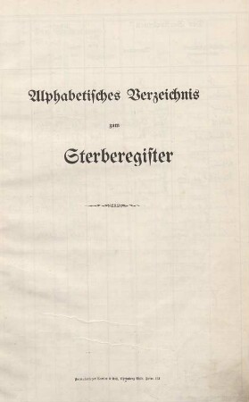Jahrestabellen 1931 Sterbefälle Wald (aus Sterberegister 1931)
