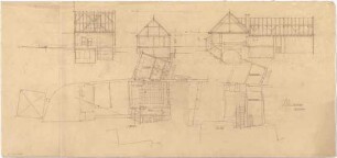 Döllgast, Hans; Marktsteft (Bayern); Gemeindehaus - Grundrisse; Schnitte