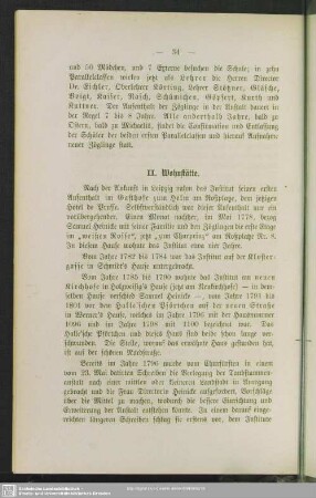 II. Wohnstätte