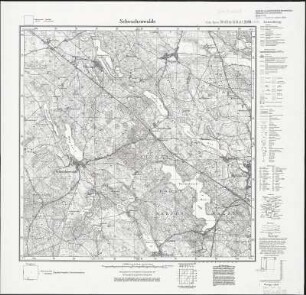 Meßtischblatt 2959 : Schwachenwalde, 1934 : Schwachenwalde. - Hrsg. 1891, bericht. 1934. - 1:25000. - [Berlin]: Reichsamt für Landesaufnahme, 1934. - 1 Kt.