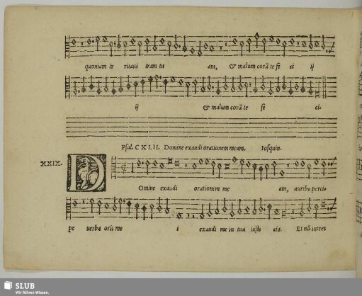 XXIX. Josquin des Prez: Domine exaudi orationem meam
