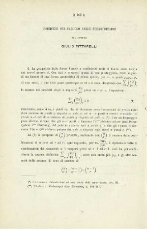 Esercizii sul calcolo delle forme binarie.