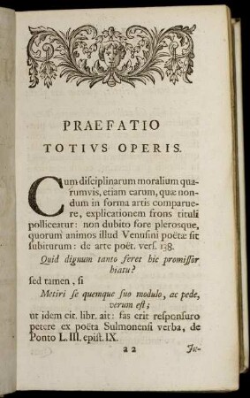 Praefatio Totius Operis.