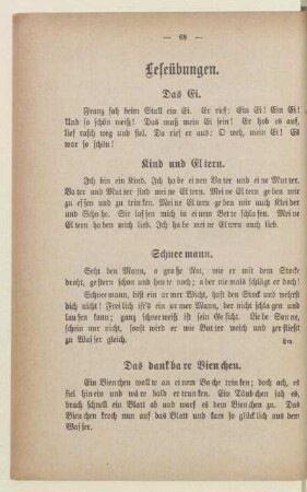 Leseübungen