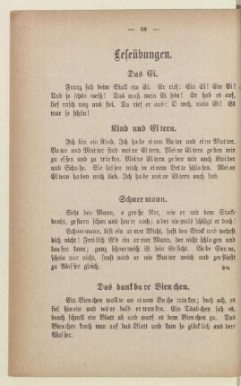 Leseübungen