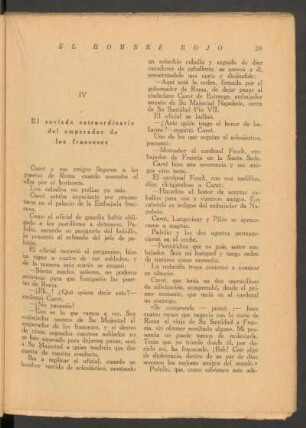 IV - El enviado extraordinario del emperador de los franceses