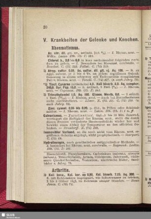 V. Krankheiten der Gelenke und Knochen