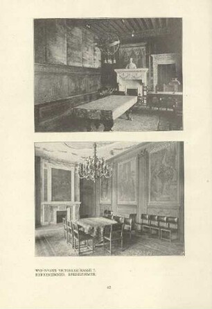 Wohnhaus Victoriastrasse 7. Herrenzimmer. Speisezimmer