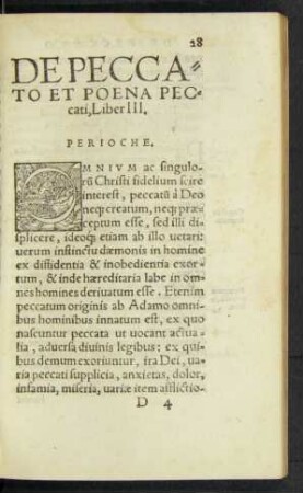De Peccato Et Poena Peccati, Liber III.