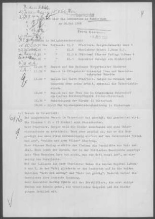 Winterbach mit Hebsack und Rohrbronn: Inspektionsbericht 1966