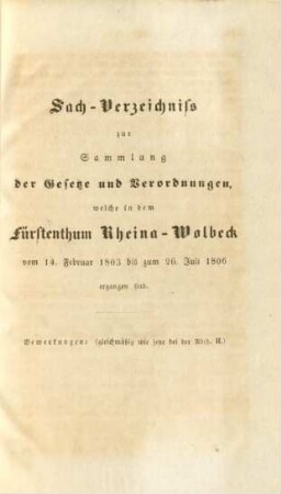 Sach-Verzeichniss