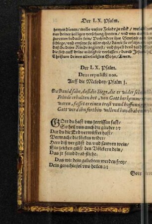 Der LX. Psalm.