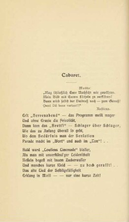 Cabaret