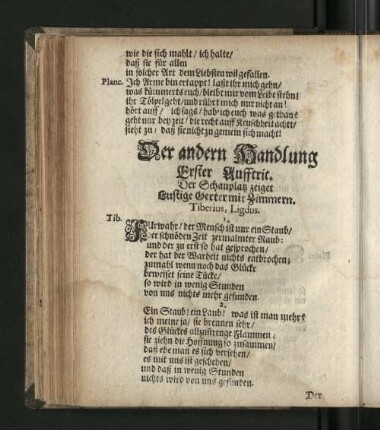 Der andern Handlung.
