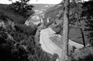 Beuron: Aussichtspunkt, Panorama Donautal mit Beuron