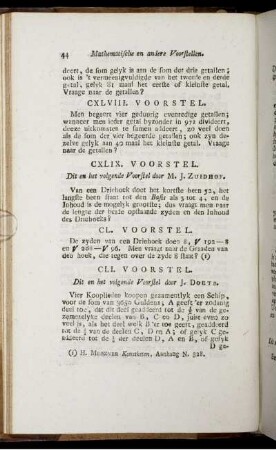 CL. - CC. Voorstel.