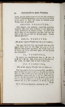 CL. - CC. Voorstel.