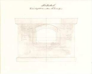 Gärtner, Friedrich von; München, Ludwigstr.; Staatsbibliothek - Ofen (Ansicht)