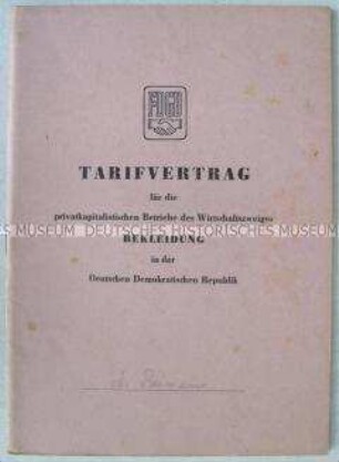 Tarifvertrag der IG Textil-Bekleidung-Leder