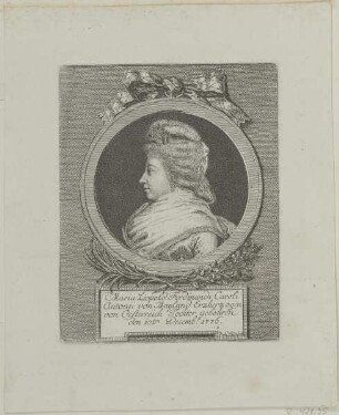 Bildnis der Maria Leopold. von Oesterreich