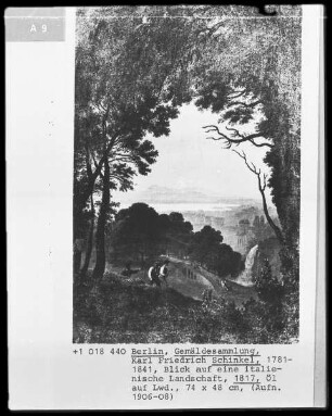 Blick auf eine italienische Landschaft
