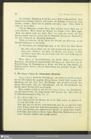 9. Die Magna Charta der bekennenden Gemeinde