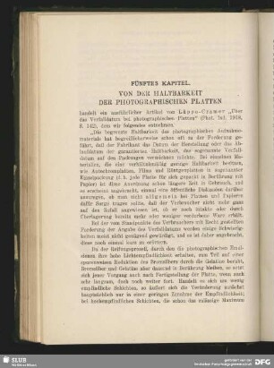 Von der Haltbarkeit der Photographischen Platten
