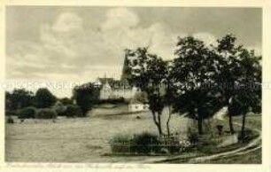 Dietrichswalde. Blick von der Heilquelle auf das Heim