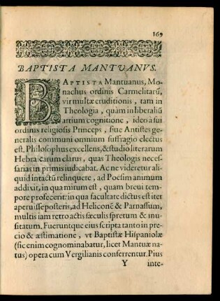 Baptista Mantuanus.