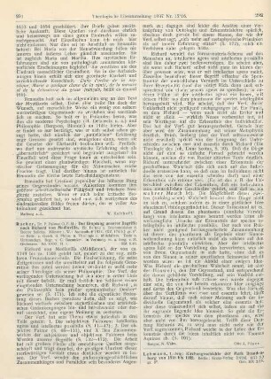 292-293 [Rezension] Lehmann, Ludwig, Kirchengeschichte der Mark Brandenburg von 1818 bis 1932