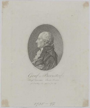 Bildnis des Andreas Peter von Bernstorf