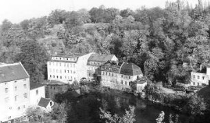 Bautzen. Hammermühle (linker Bildrand)