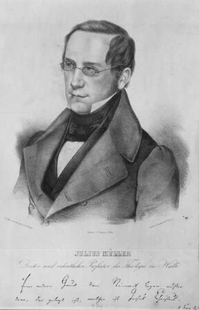 Julius Müller (1801-1878), 1835-1839 Professor der Theologie in Marburg