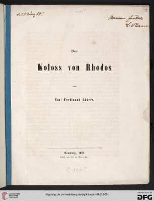 Der Koloss von Rhodos
