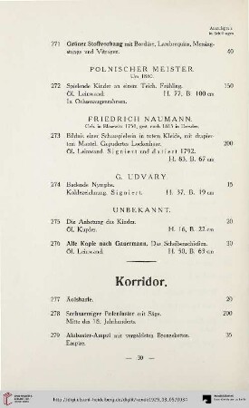 Korridor (Nr. 277-288)