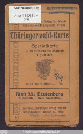 Blatt 24: Leutenberg : Probstzella - Burg Lauenstein