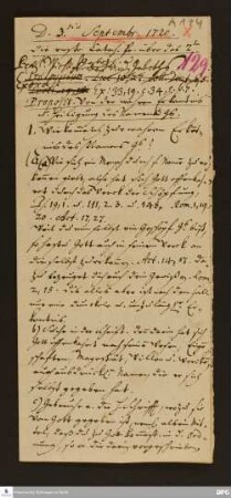 Disposition der Katechismus-Predigt von August Hermann Francke am 03.09.1720 über das 2. Gebot.