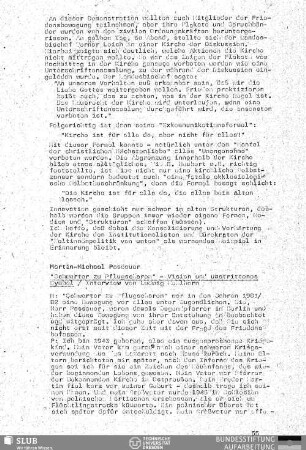 Schwerter zu Pflugscharen - Visionen und umstrittenes Symbol : Interview von Ludwig Mehlhorn