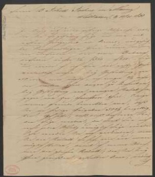 Brief an B. Schott's Söhne : 10.11.1830
